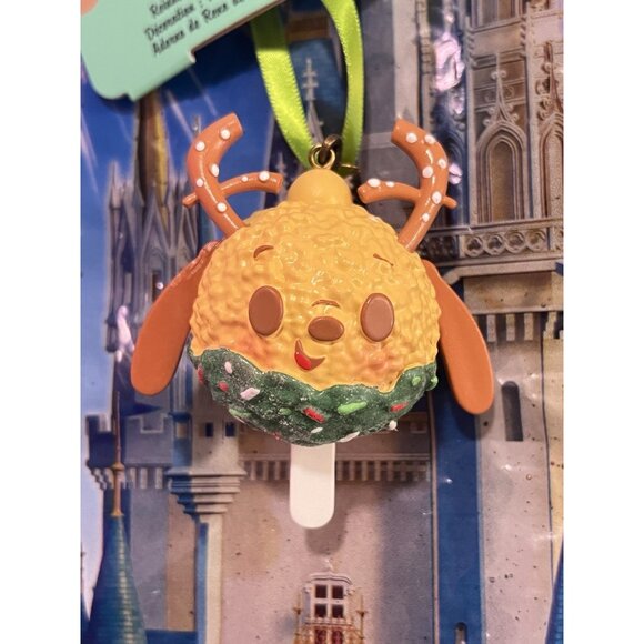 Disney Parks Pluto Reindeer Munchlings Ornament Rice Cereal Treat New - Picture 1 of 3